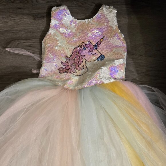 UNICORN PRINCESS DRESS • Storybook Sparkle for Every Occasion Size 7/8 - Picture 7 of 7